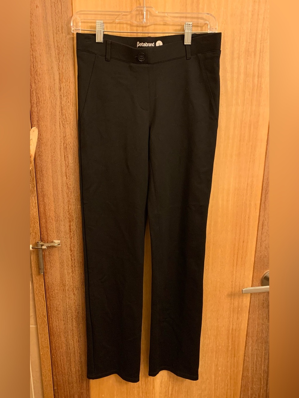 Betabrand Women’s Black Dress/Casual Pants, Size S